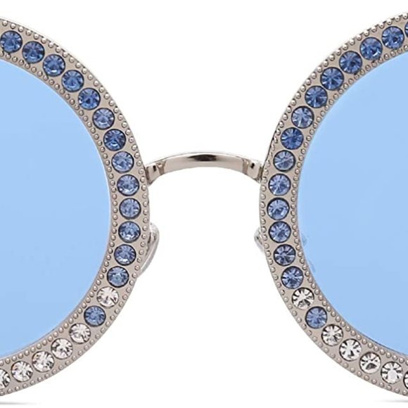 Shining Oversized Round Rhinestone Sunglasses